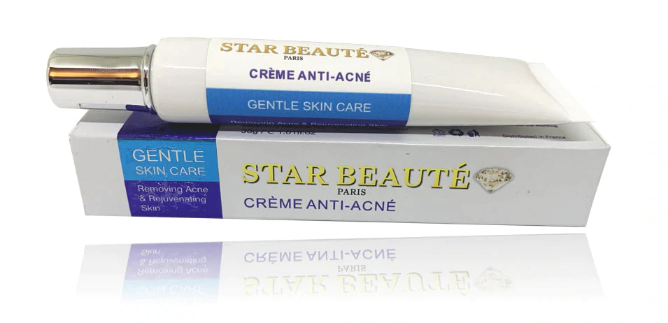 Crème Anti-Acné Anti-Ageing Anti-Age Eclaircissant Whitening Black skin - Star Beauté Paris Organics Skin Care Innovation - Crème Anti-Acné Imperfection Visage Intense - 30g Cette crème innovante Anti-Acné Imperfections Régénérante Visage Intense est organique. Cette crème répare la peau abimée par le soleil ou les produits nocifs.