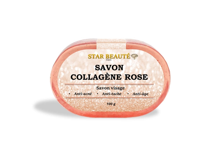 Savon Visage Collagène Rose Hydratant